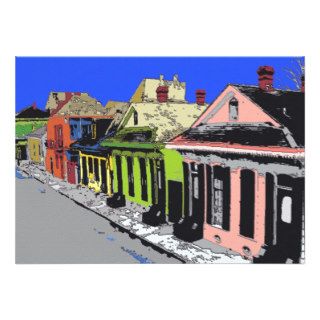 Creole Cottage New Orleans French Quarter Treme Personalized Invitations