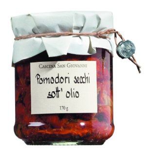 Cascina San Giovanni Pomodori secchi sott`olio / getrocknete Tomaten in Olivenöl 180 gr. Lebensmittel & Getränke