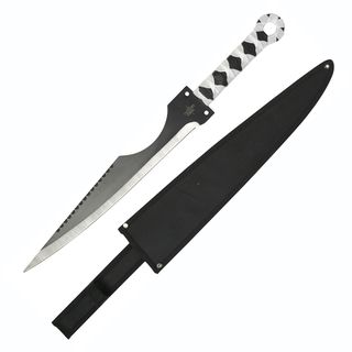 Fantasy Master Black Stainless Steel Short Sword with Nylon Sheath Fantasy Master Collectible Swords