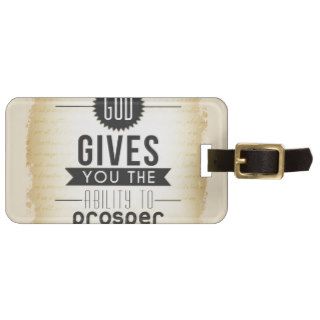 God gives you the ability to prosper bag tags