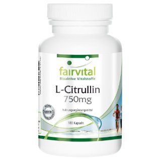 L Citrullin 750mg 180 Kapseln Lebensmittel & Getränke