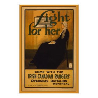 Irish Canadian Rangers, after Whistler's Mother Poster