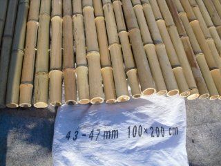 18 20mm 183x183cm goldgelb Bambusrollzaun Rollzaun Bamboo Garten