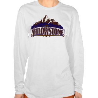 Yellowstone Vibrant Mountain T shirts