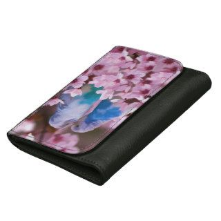 Loving Parakeets and Pink Flowers Wallet
