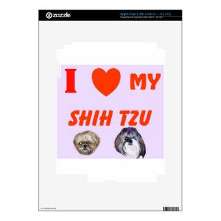 I LOVE MY SHIH TZU SKINS FOR iPad 3