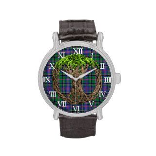 Clan Cooper Tartan And Celtic Tree Of Life Watches
