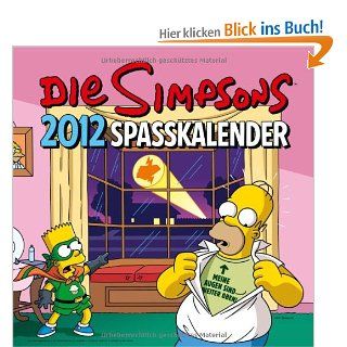 Simpsons Wandkalender 2012 Spakalender 2012 Matt Groening, Bill Morrison Bücher