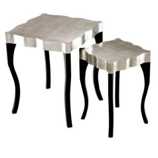 Home Decorators Collection Sorrento Silver 20.75 in. W Accent Tables (2 Piece) DISCONTINUED 0484400450