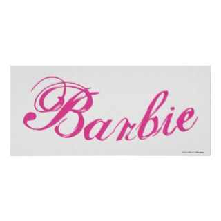 Pink Barbie Script In Swag Print