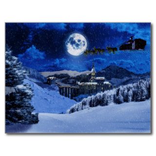 Santa Claus and the North Pole Postcard
