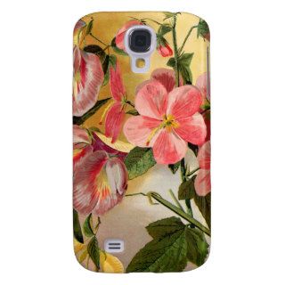 Sweet Pea Flowers Samsung Galaxy S4 Cover