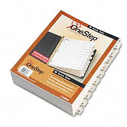 QuickStep Bulk Index System with Tab Titles   24 Sets/Box Printed Color Tabs