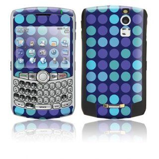 Dots Indigo Design Protective Skin Decal Sticker for Blackberry Curve 8350i Cell Phones Electronics