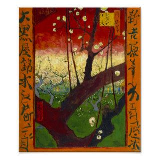 Van Gogh Flowering Plum Tree (Hiroshige) (F371) Poster