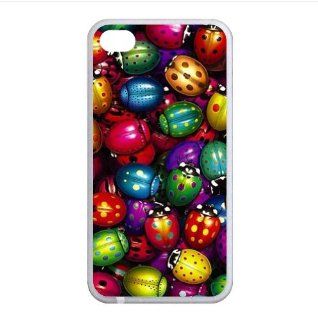 Funny Lady Bugs Insect TPU Cases Accessories for Apple iphone 4/4s Cell Phones & Accessories