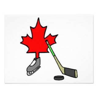 Canadian Hockey Custom Invitation
