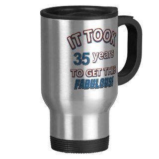 35th year birthday designs coffee mugs
