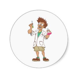 Mr. Science lab coat Stickers