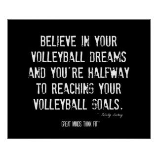 Volleyball Motivational Poster 020   Grunge