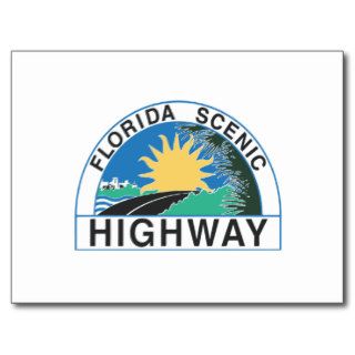 Florida Scenic Highway Road Sign Travel Post Cards
