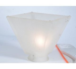 Meyda Lighting 108140 4"Sq Mission Frosted White 2" Neck Replacement Shade   Lampshades  