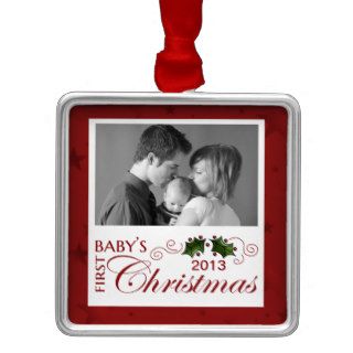 Baby's First Christmas   Custom Photo/Year Ornaments
