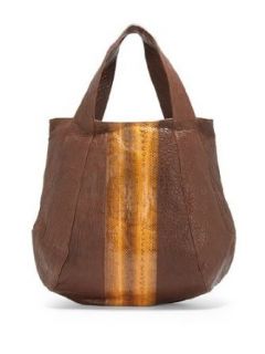 Beirn Jenna Bubble Leather Tote (Espresso) Clothing
