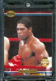 1991 RingLords Renaldo Snipes Boxing Card #5   Mint Condition   In Protective Display Case Sports Collectibles