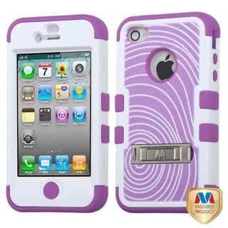 BasAcc Annual Rings/ Purple TUFF Hybrid Case for Apple iPhone 4/ 4S BasAcc Cases & Holders
