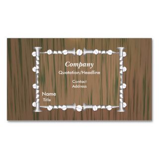 Wood and Nails   Business Business Card Templates