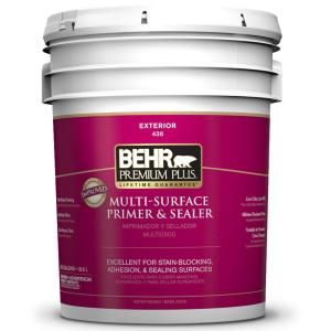 BEHR Premium Plus 5 gal. Multi Surface Primer and Sealer Exterior 43605