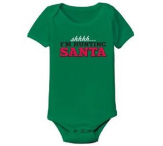 Shhh I'm Hunting Santa Infant And Toddler Bodysuits Clothing