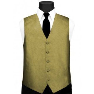 Tuxedo Vest  Gold Textured, Black Satin Tie Included Clothing