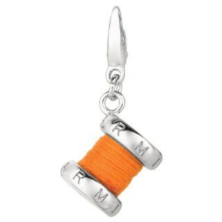 Sterling silver and Enamel SPOOL OF THREAD (Charm) Jewelry