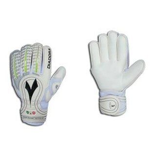 Diadora Mondiale FX JR Goalie Glove (Size 4, White/ Silver)  Soccer Goalie Gloves  Sports & Outdoors