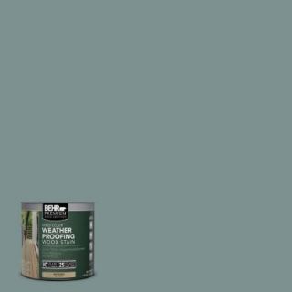 BEHR Premium 8 oz. #SC119 Colony Blue Solid Color Weatherproofing Wood Stain Sample 501116