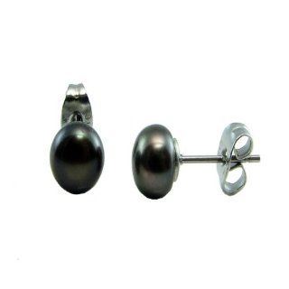 6.6mm Stainless Steel Classic Pearl Beads Stud Earrings Jewelry