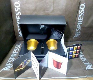 Nespresso Special Gift Set 2 Pixie Espresso Volluto Cups & Stirrers, In Brand Box, New  