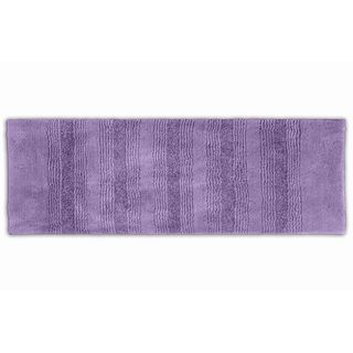 Westport Stripe Periwinkle Washable Bath Runner Bath Rugs