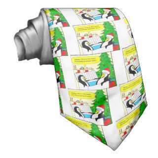 The perfect Christmas gift for a penguin cartoon Neckwear