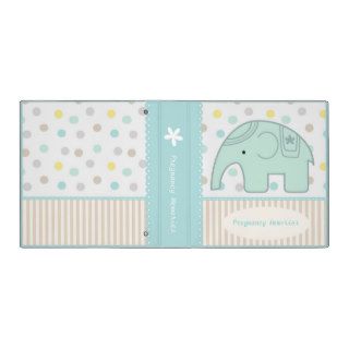 Little Elephant Pregnancy Journal NoteBook Vinyl Binders