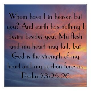 sunrise bible verse Psalm 7325 26 Print