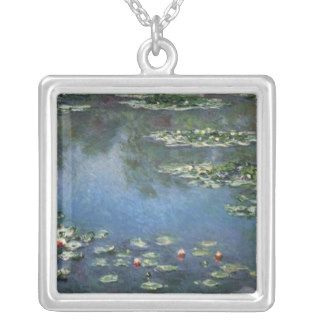 Water Lilies, Monet, Vintage Impressionism Flowers Custom Jewelry
