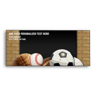 All Star Sports Balls w/ Brick Wall Envelope