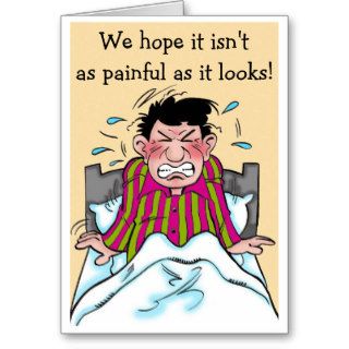 A Humorous Get Well Card Patient