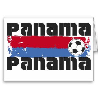 Panama Soccer Greeting Cards