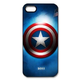 Personalized Captain America Iphone 5 5S Hard Cover Case Cell Phones & Accessories