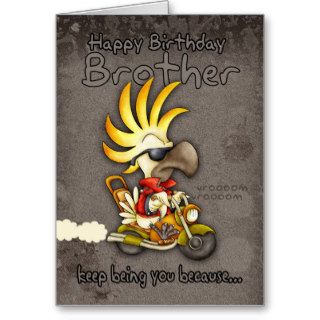 Birthday Card   Brother Birthday Card   Cockatoo B
