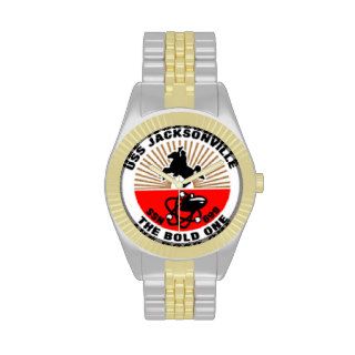 Jacksonville / SSN 699 /Gold and Silver Tone Watch